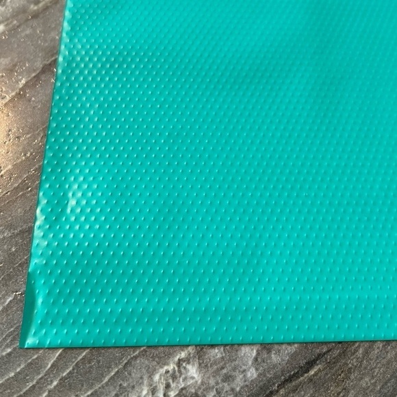 15 Embossed 6x9 Poly Mailers, Teal & 15 Thank you Stickers - Picture 5 of 9